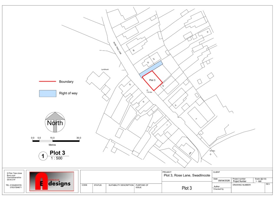 Plot 3, Rose Lane Swadlincote, Derby DE11 0LN, Derby, DE11 0LN